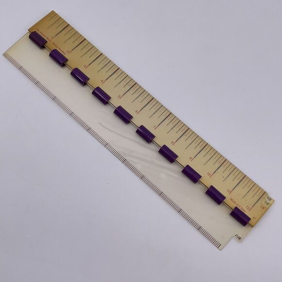 The Master Ruler 5 Layers 1 1/2 1/4 1/8 1/16 inch Math Fractions Home School - Picture 4 of 12